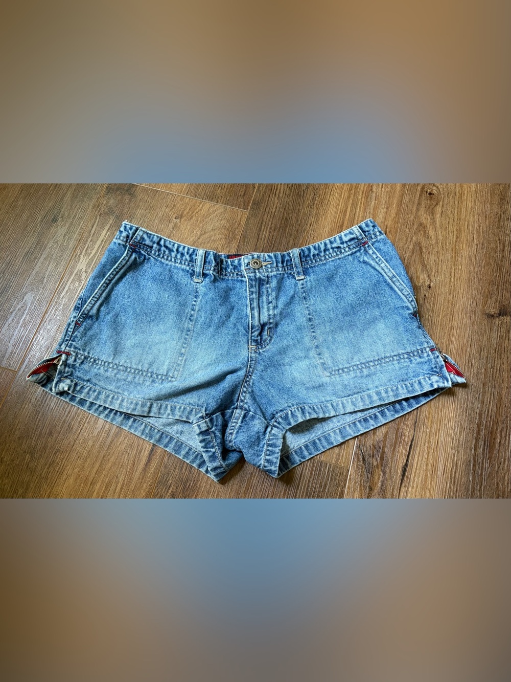 Aeropostale Y2K Denim Shortie Shorts Size 7/8